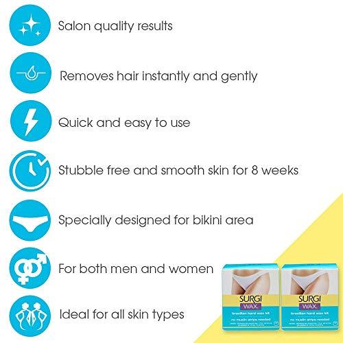 SURGI WAX Surgi-Wax Brazilian Waxing Kit For Private Parts, 4-Ounce Boxes (Pack Of 3)