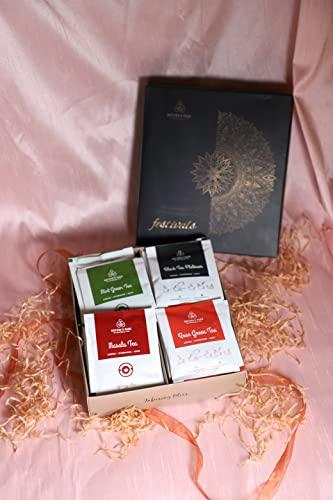 NATURE'S PARK A Luxury Healthy Hamper by Nature’s Park Assorted Green Tea & Herbal Infusions Festive Gift Box (40 Sachets)