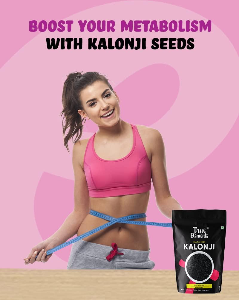 True Elements True Elements Kalonji Seeds 250gm - Premium Nigella Seeds | Seeds for Hair Growth | 100% Natural | Indian Superfood | Add flavour to curries|