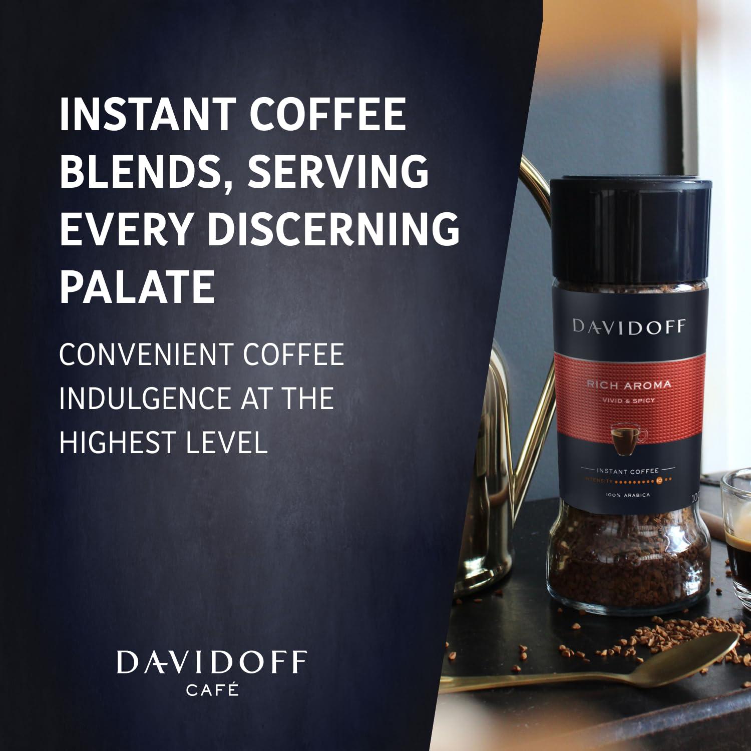 Davidoff Davidoff Rich Aroma Instant Coffee - 10/12 Intensity, Granule, Jar - 0.1 Kg