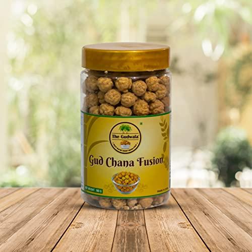 The Gudwala The Gudwala GUD CHANA FUSION | Pure Natural Gud Chana Snack (Pack of 2, 180g each) | Healthy, Organic & Tasty Jaggery Snack| No Additive No Preservative