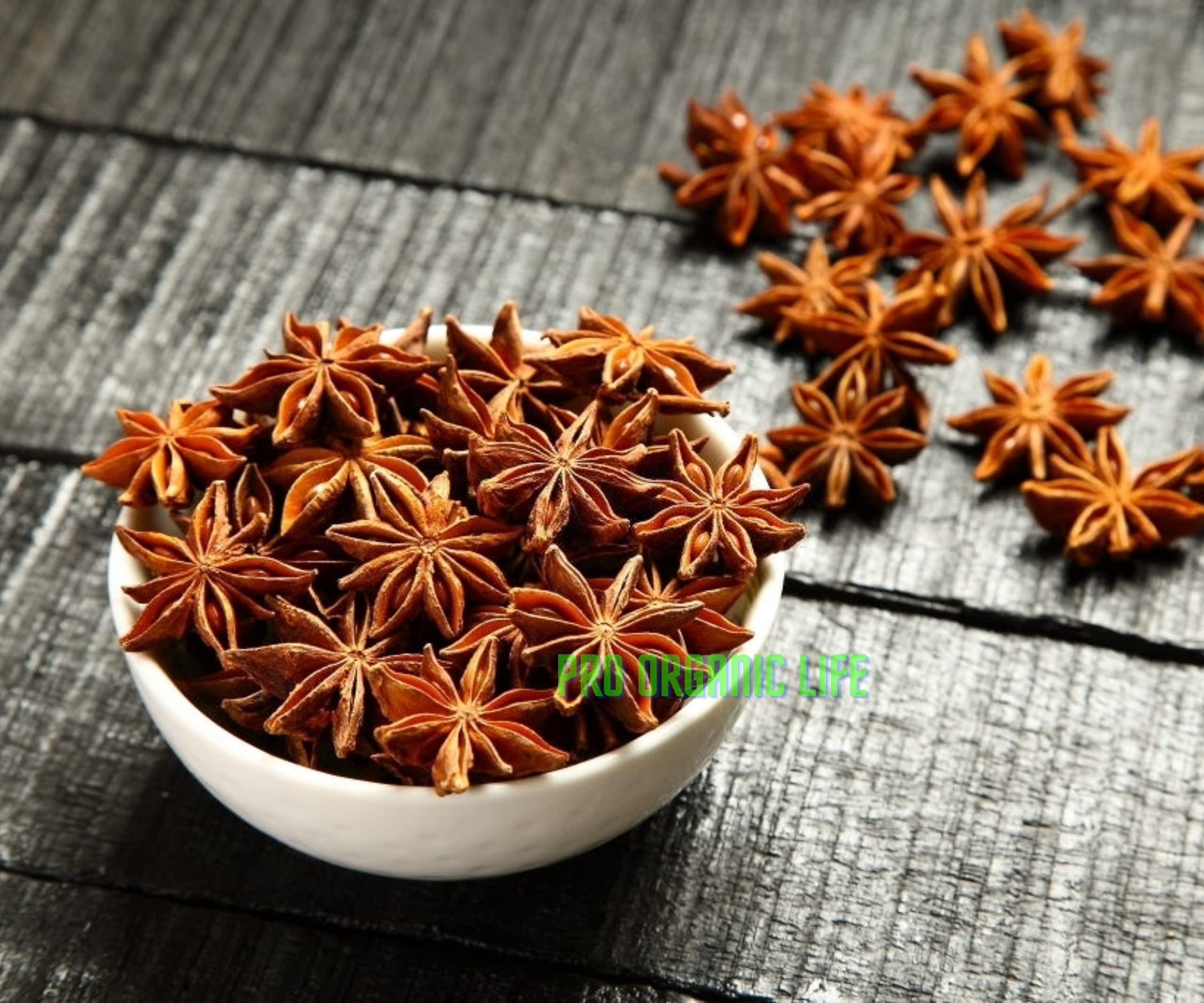 PRO ORGANIC LIFE Pro Organic Life star anise flower spice flavor star anise spice 50 GRM