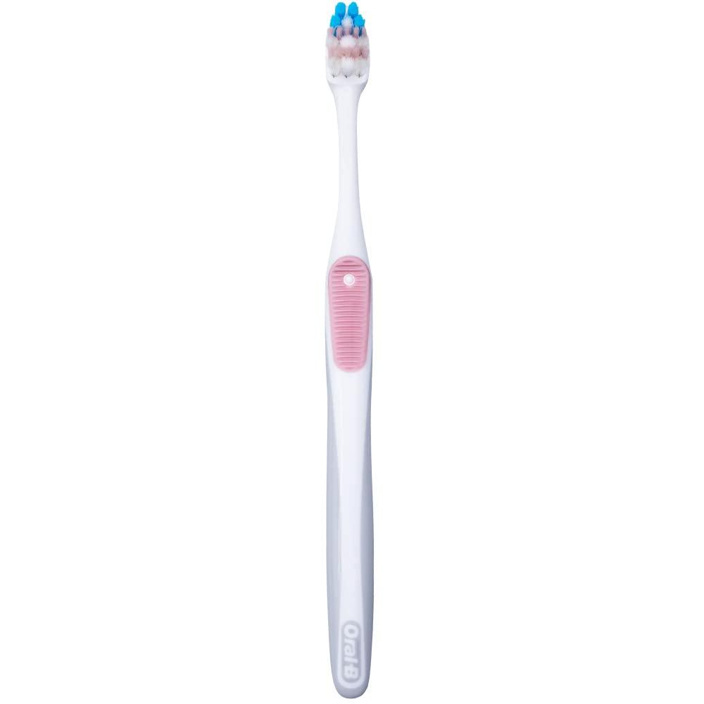 Oral-B Oral-B Adult Gum Care Extra Soft Manual Toothbrush For Sensitive Teeth And Gums, Compact Small Head,(Colors Vary)-Pack Of 4,Multicolour