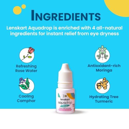 AQUALENS CONTACT LENSES Lenskart Aquadrop Natural 10 ml each Pack of 3