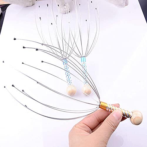 SK ENTERPRISE KM Scalp Massager,Handheld Head Massage Tingler, Scratcher for RelaxationHand Therapeutic Head, No Painful Scratches,Hair Stimulation and Stress Relief,Head Scalp Massage 2 PCS