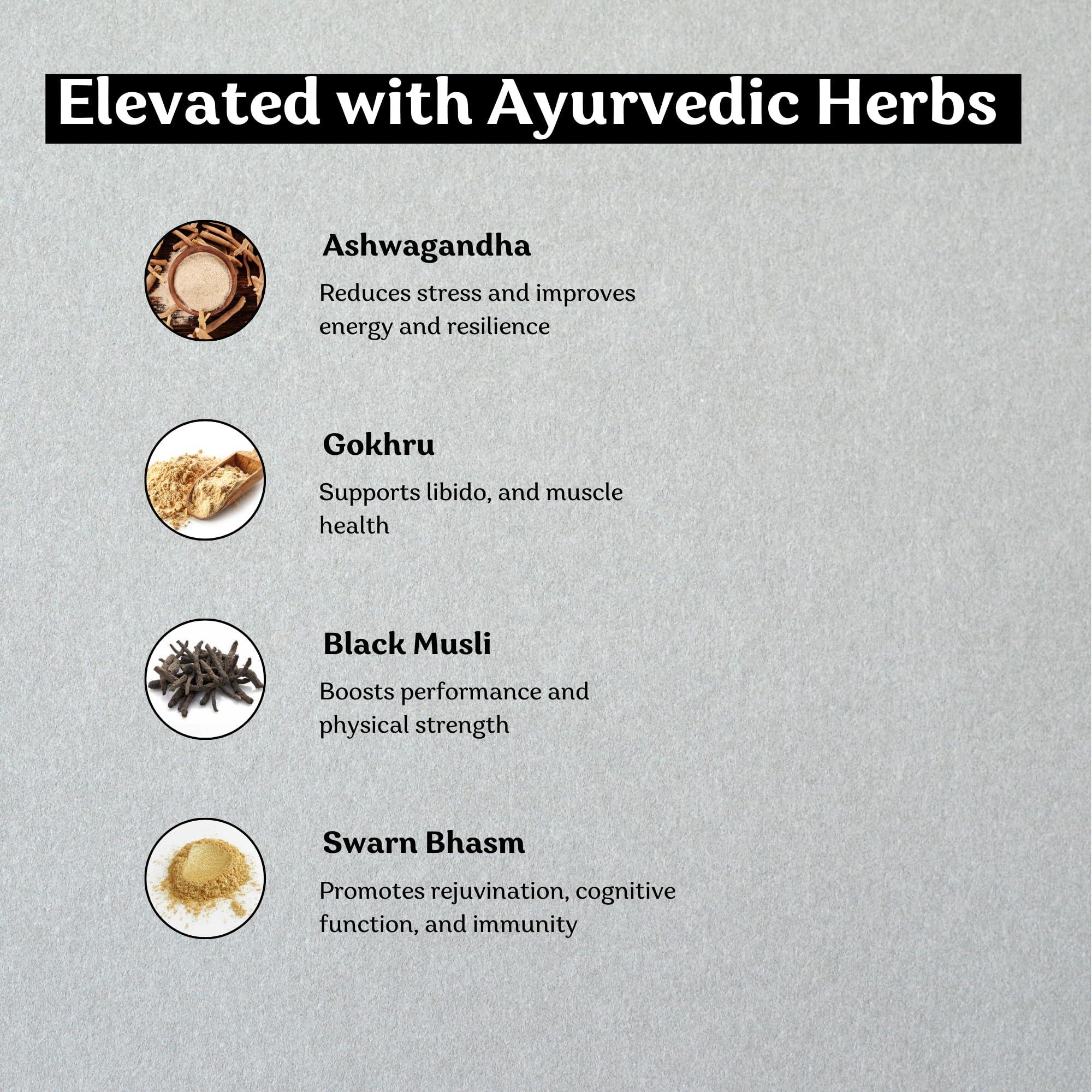 Poshan Health 100% Pure Afghan Shilajit Gold Resin | Increases Strength and Stamina | Muscle recovery and Nutrient absorption | Elevated with Ayurvedic herbs & Swarn bhasm | Sourced from the High Peaks of Afghanistan - 20g