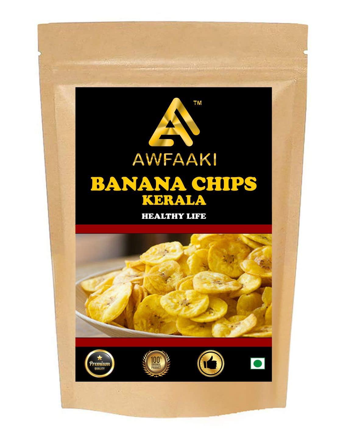 AWFAAKI Awfaaki Kerala Banana Chips | Kozhikodan Banana Chips | Calicut Banana Chips | Kerala Chips (250 g)