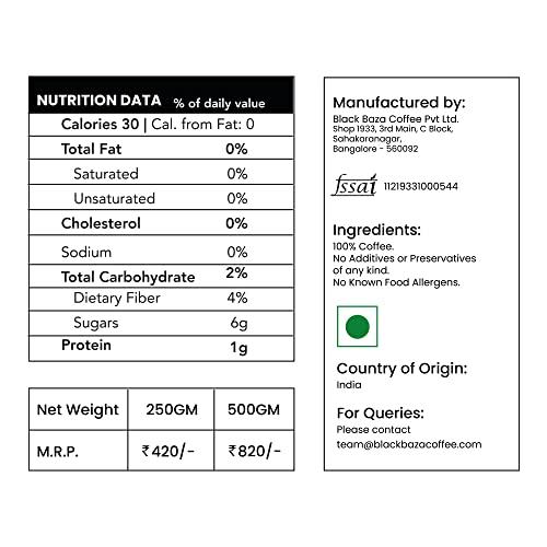 Black Baza Coffee Co. Black Baza Coffee, Loris, Dark Roast, Freshly Roasted, Organic, 100% Arabica (Whole Beans, 250 grams)