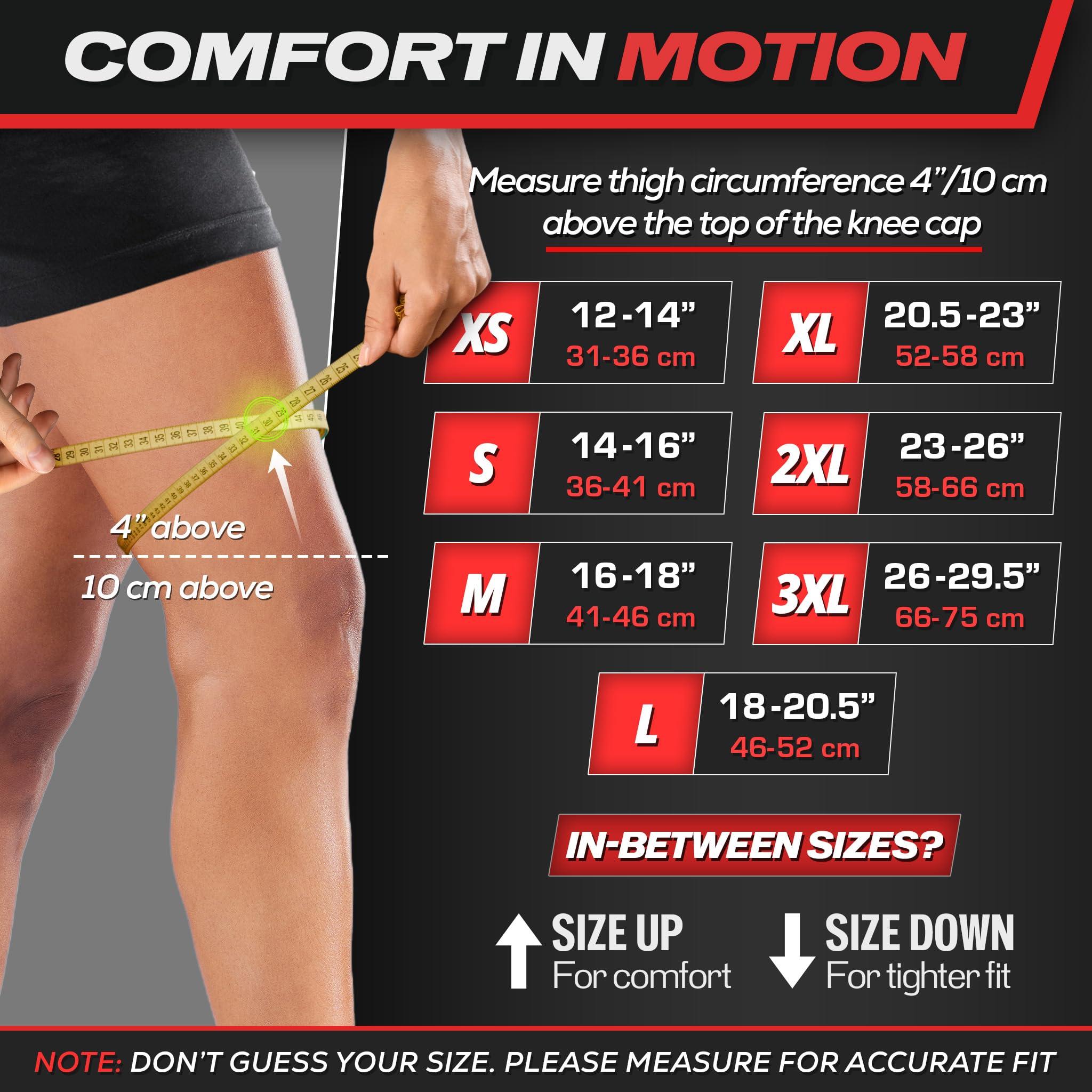 Rymora Rymora Knee Brace for Men - Knee Sleeve Compression Knee Brace for Women - Knee Support for Running Pain Relief Arthritis ACL MCL Compression Sleeve