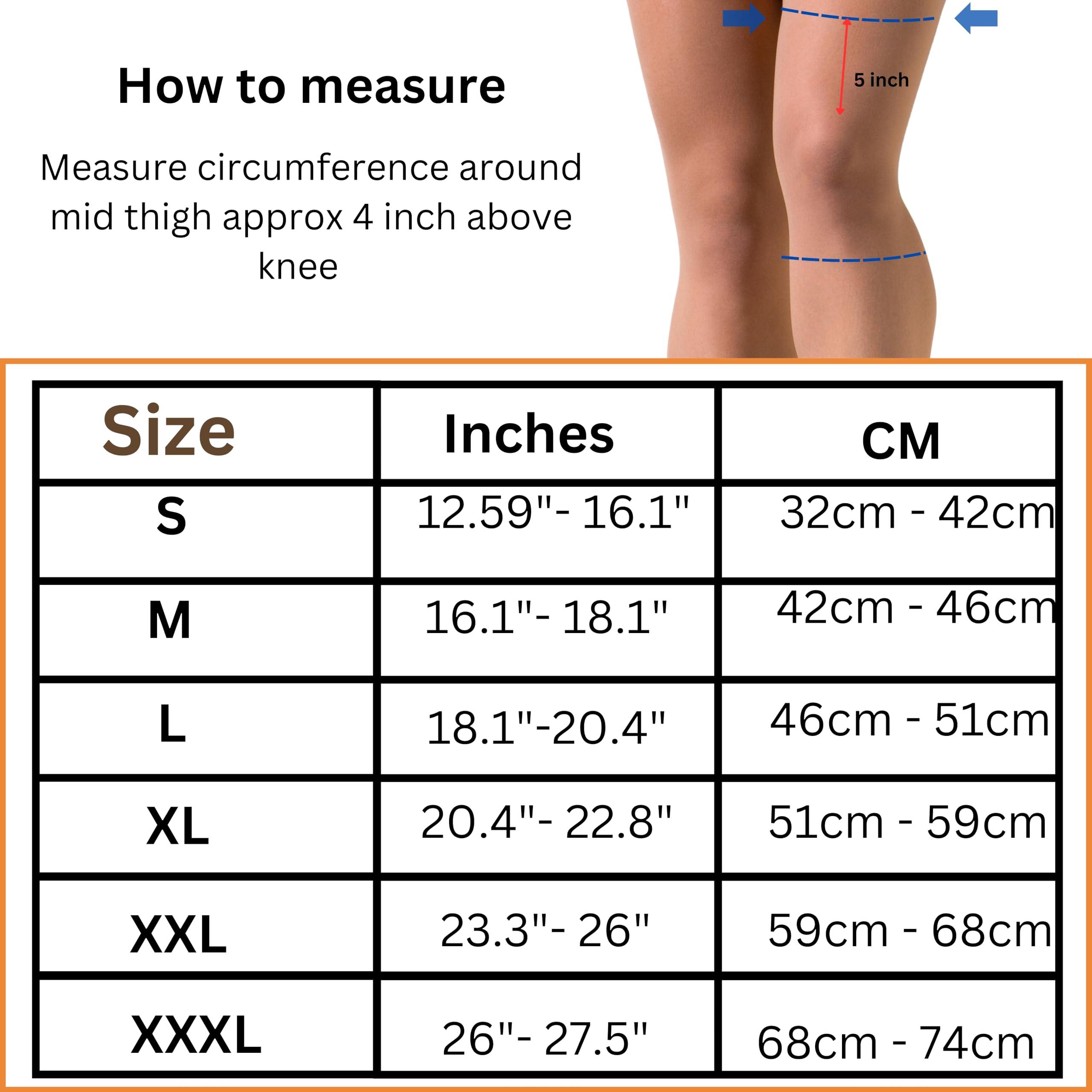 Wonder Care Wonder Care pack of 2 Knee Sleeve Knee Brace Compression Knee Sleeve For Men And Women Knee Support Running Knee Sleeve Workout Knee Sleeve Gym Hiking Sports Running Gym [Grey-Orange, XL 1 Pair(2pcs)]