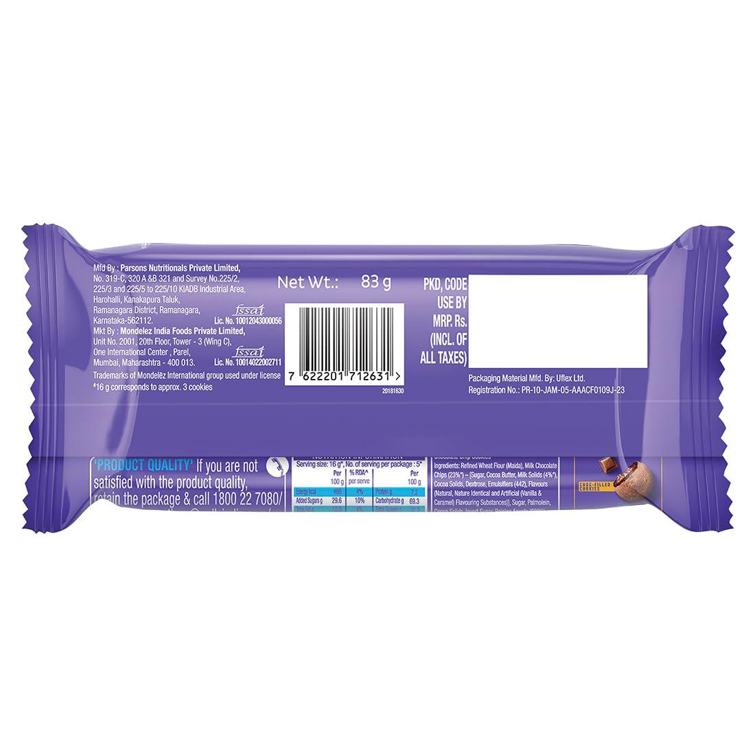 Cadbury Cadbury Chocolate Chocobakes Chocochip Cookies, 83 Gram(Pack Of 2)