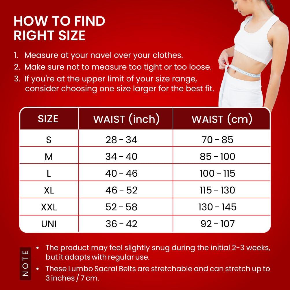 Dr Ortho Dr. Ortho Lumbo Sacral Support Belt For Muscle Relaxation(Waist & Back Support Belt)-For Men & Women, Cotton Fabric , Muscle(Xtra Large(115Cm-130Cm))