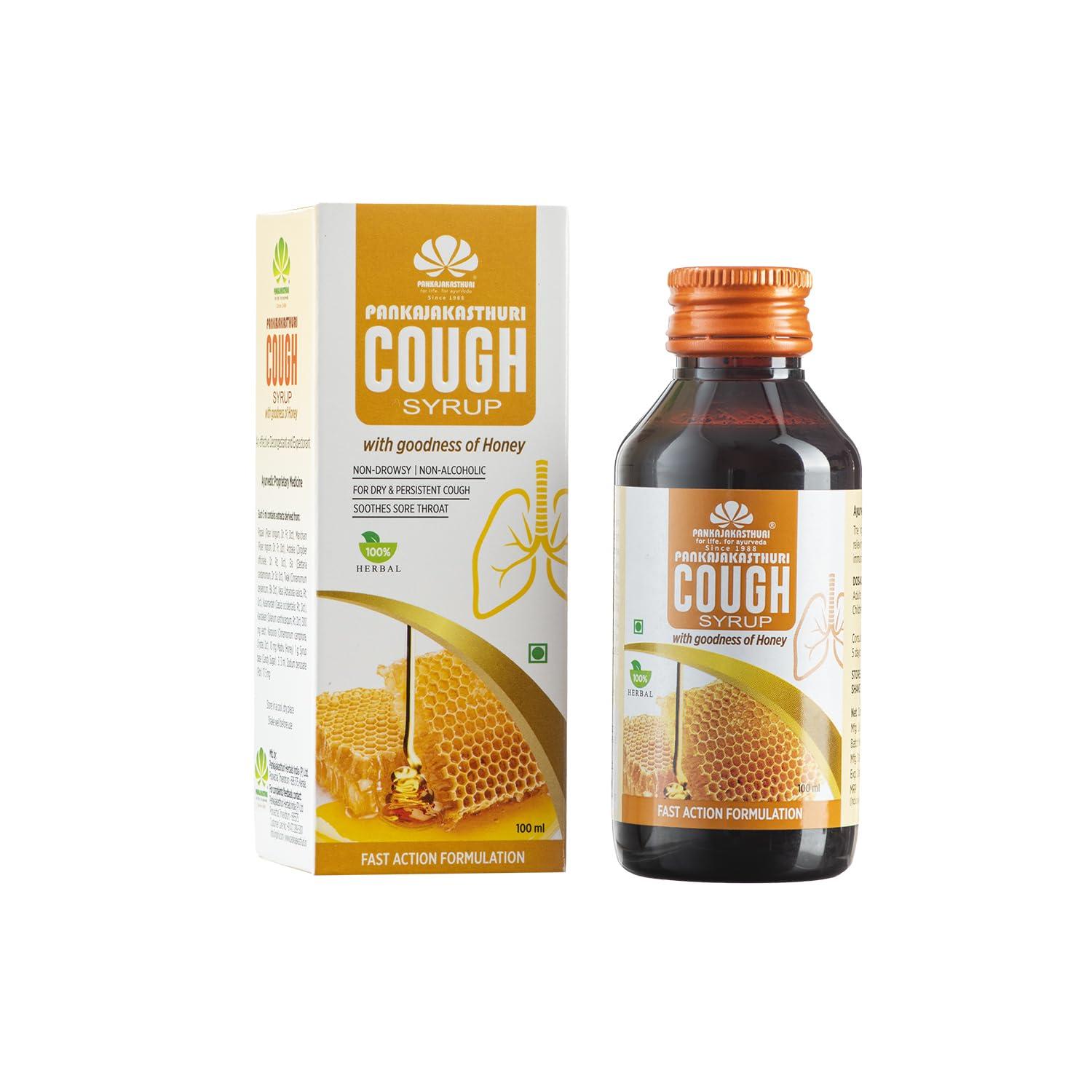 PANKAJAKASTHURI Pankajakasthuri Cough Syrup with Honey 100ml