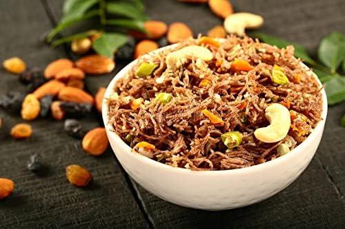 velan Velan Roasted Short Ragi Vermicelli/Kelvaragu Sevai/Nachni Sevai/Finger Millet Vermicelli Noodles for Kheer, Upma, Puttu, Each-160g x 20Packets