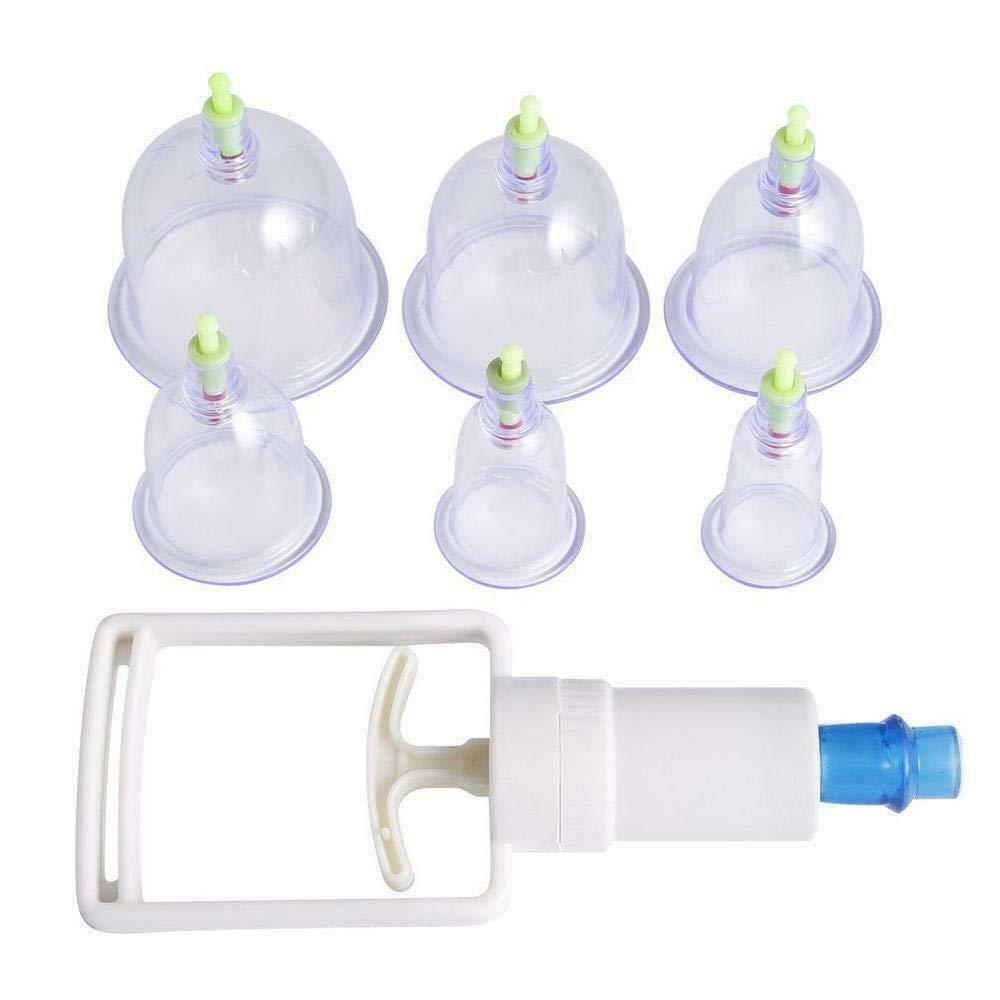 Sampton Sampton Hijama Cupping Set With Pump Vaccum Cupping Set For Pain Relief And Reduce Blood Fat Chinese Cupping Set 6 Cup Vaccum Apparatus