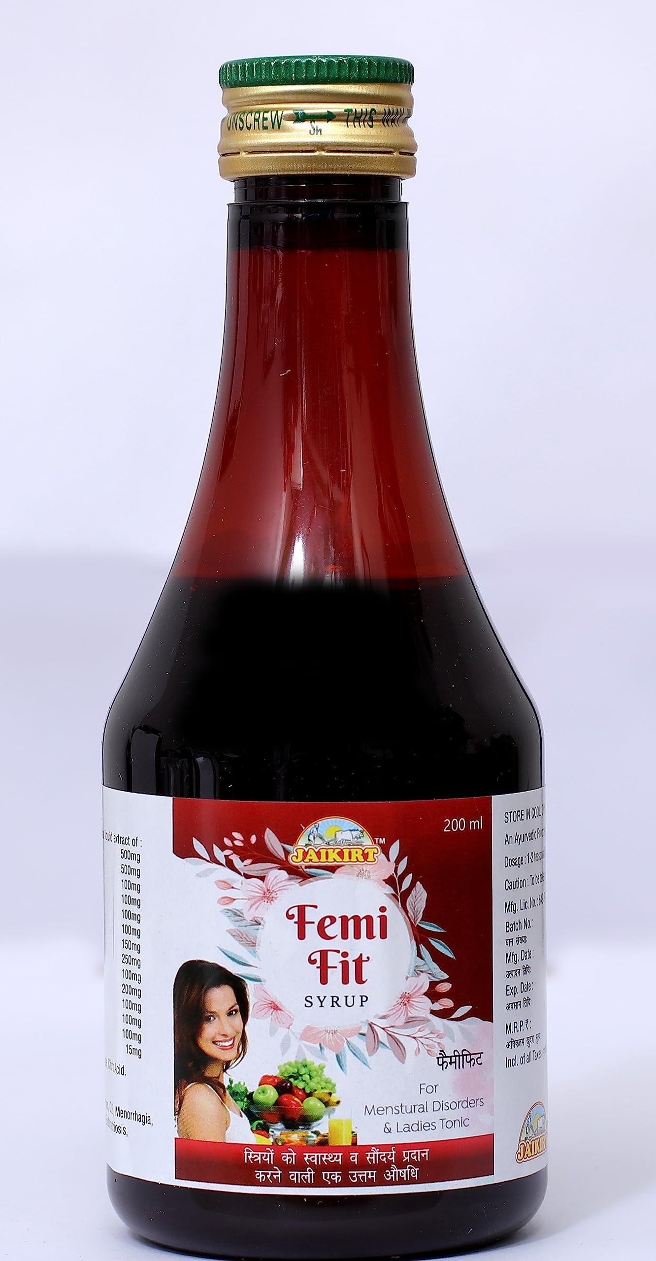 Sampuranh Herbal India Jaikirt Femi Fit Syrup | For menstural disorder | |