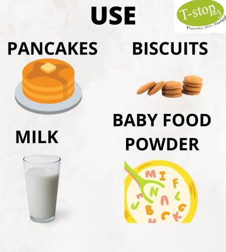 T-stopez-Purity For Surety T-stopez-Purity For Surety Whole Unblenched Skinned Almond Powder | Badam Powder, Unsweetened, Organic, 200g