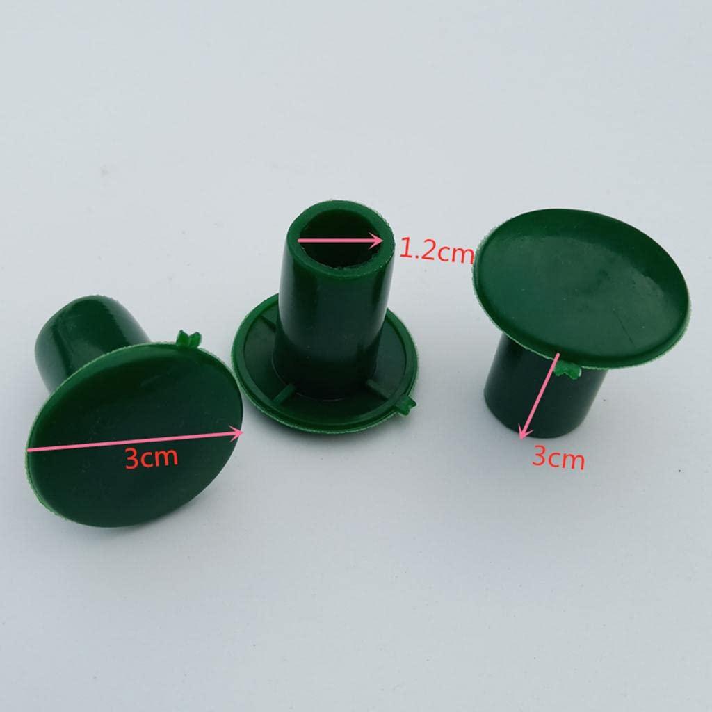 IVELECT 12pcs Durable Plastic Safety Garden Cane End Caps Bamboo Protectors