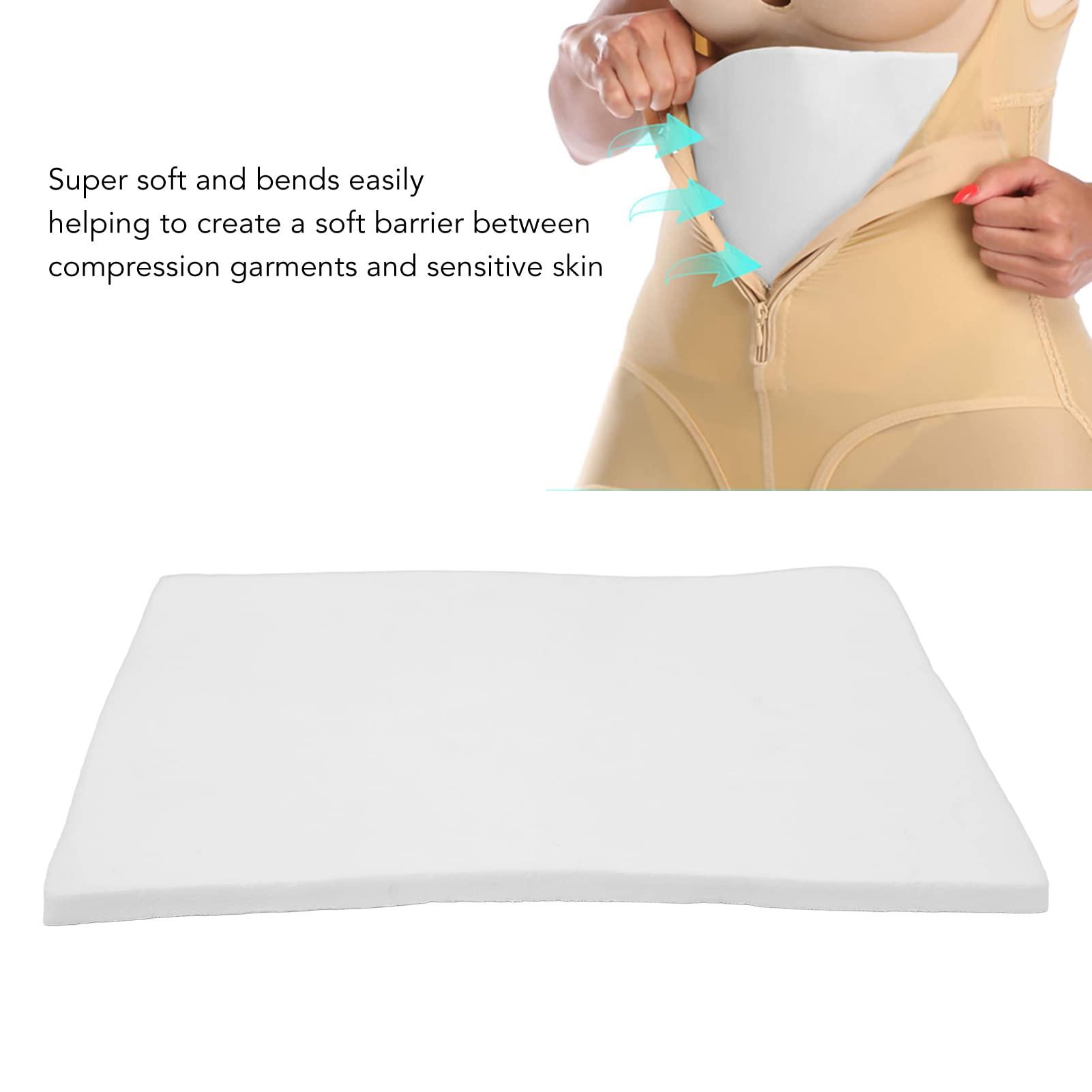 YUYTE Lipo Foam Pads for Post Surgery Ab Board After Liposuction Surgery Flattening Tummy Tuck Abdominal Compression Garments Lipo Foam Sheets 11\"x 7.9\" x 0.4\"