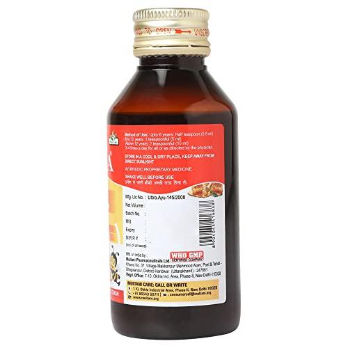 Multani Multani Kuka Honey Cough Syrup | Get Ayurvedic Relief from Throat Issue, Chest Congestion, All Types Of cough & Cold | Goodness Of Tulsi, Pippali, Satpudina & Other Herbs | 100 Ml