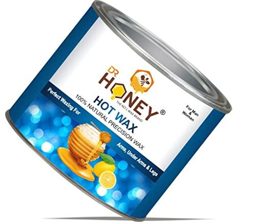 DR HONEY DR HONEY hot wax 600 gram milky and soft wax Hair Removal Wax For Arms, Legs, Chest, Back, and Full Body | Men & Women | Tan Removal | Oily to Normal Skin (600 gram) (Pearl)