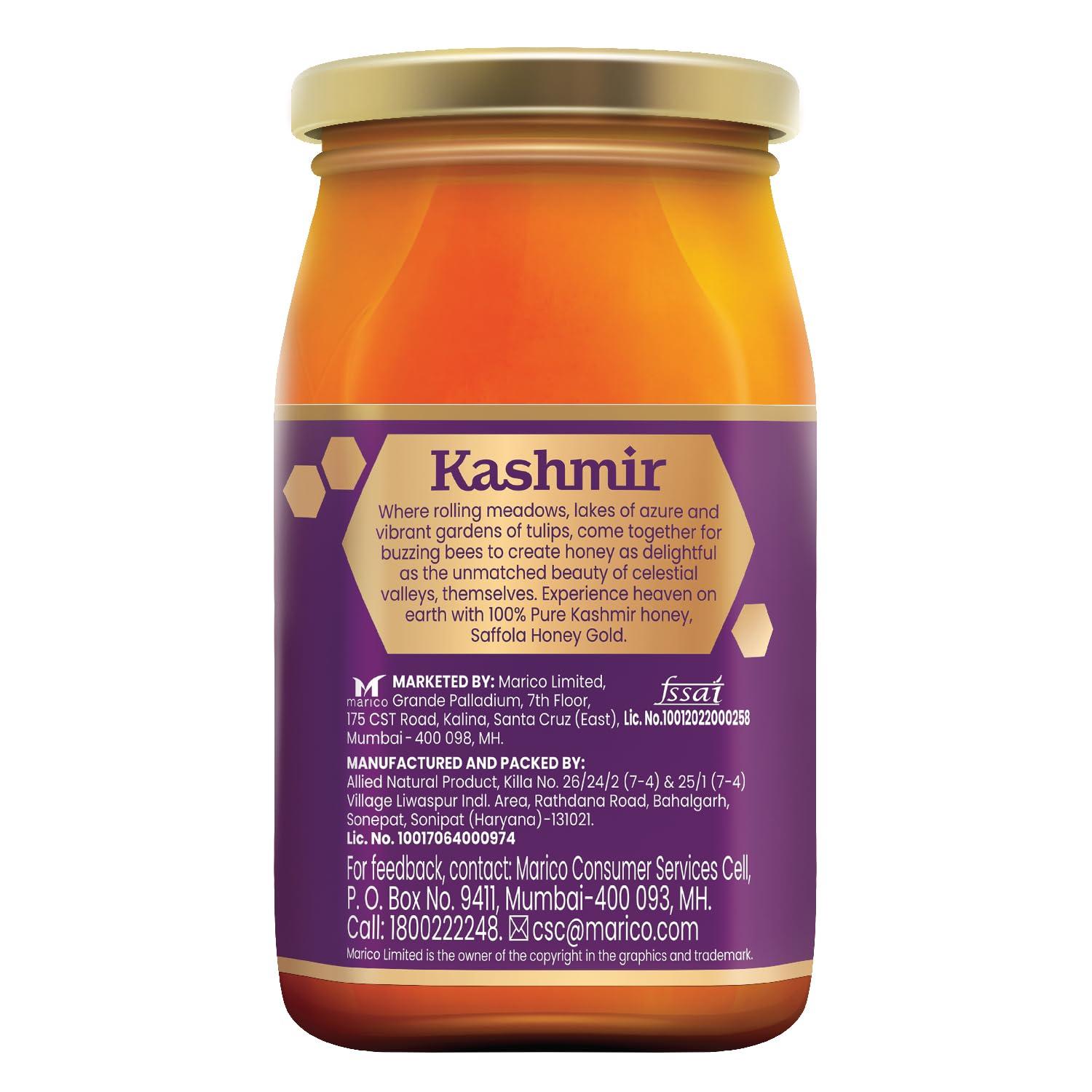 Saffola Saffola Honey Gold, 100% Pure Honey, Made with Kashmir Honey, 500g