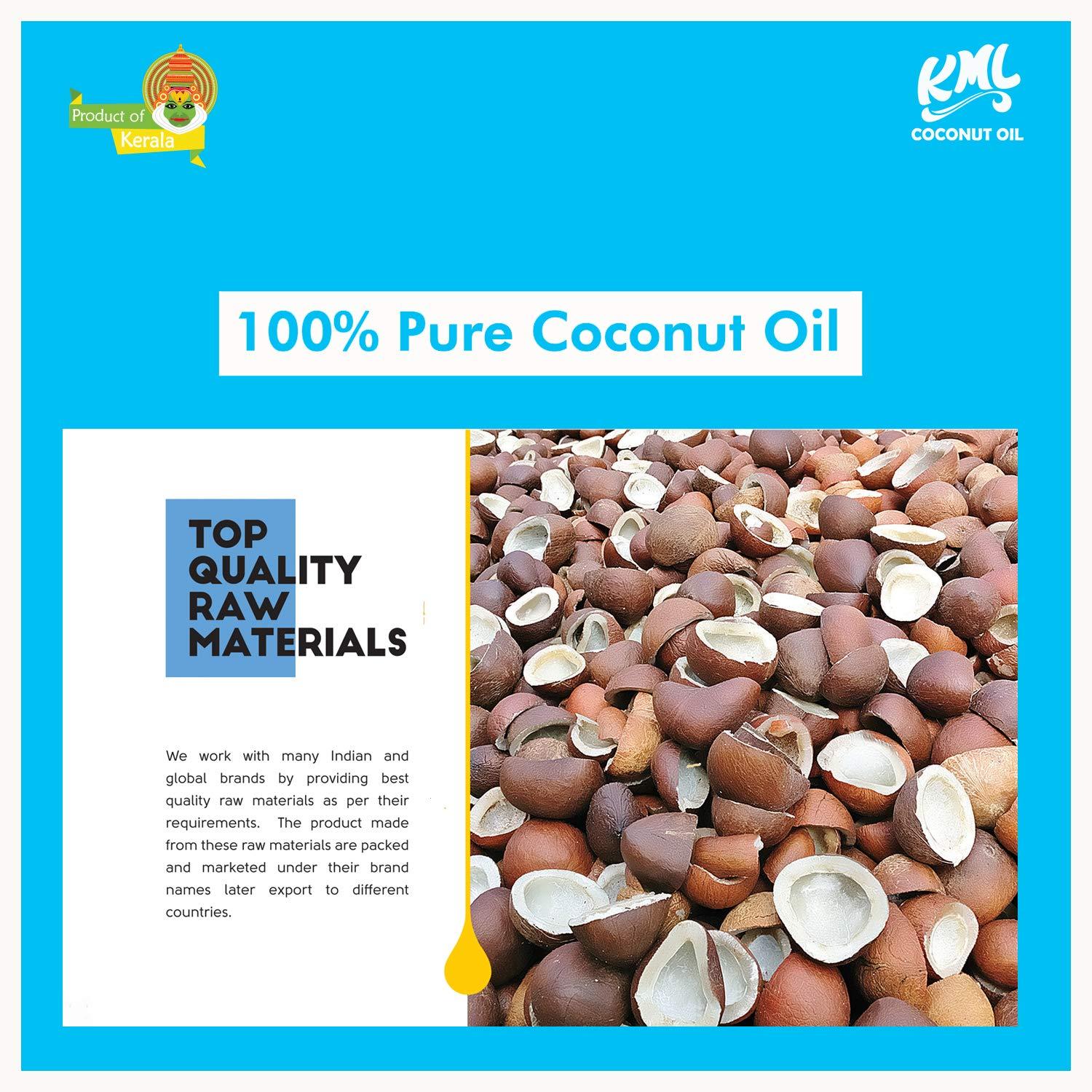 KML KML Export Quality Coconut Oil 1L Pack of 1.