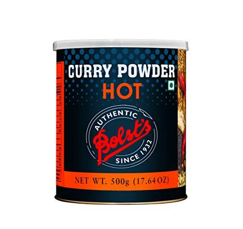 Bolsts Bolst\'s Hot Curry Powder | Curry Masala | Indian Kitchen Spices Masala | 10+ Authentic Whole Indian Spices | Multi-Purpose Cury Powder For Veg or Non-Veg Curries & Sabzis 500g