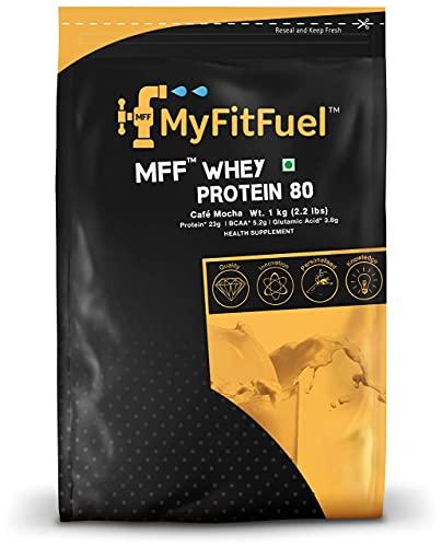 MyFitFuel MyFitFuel MFF Whey Protein 80 | 1 Kg, 30 Servings (Café Mocha)