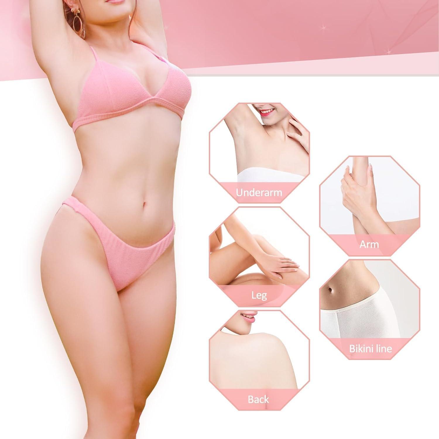 ARUHIU ARUHIU WAX POWDER FOR WOMEN HAIR REMOVAL - WAX POWDER - 5 MIN PAINLESS HERBAL POWDER Wax, Wax FOR WOMEN (100 g) WITH 1 APPLICATOR BRUSH