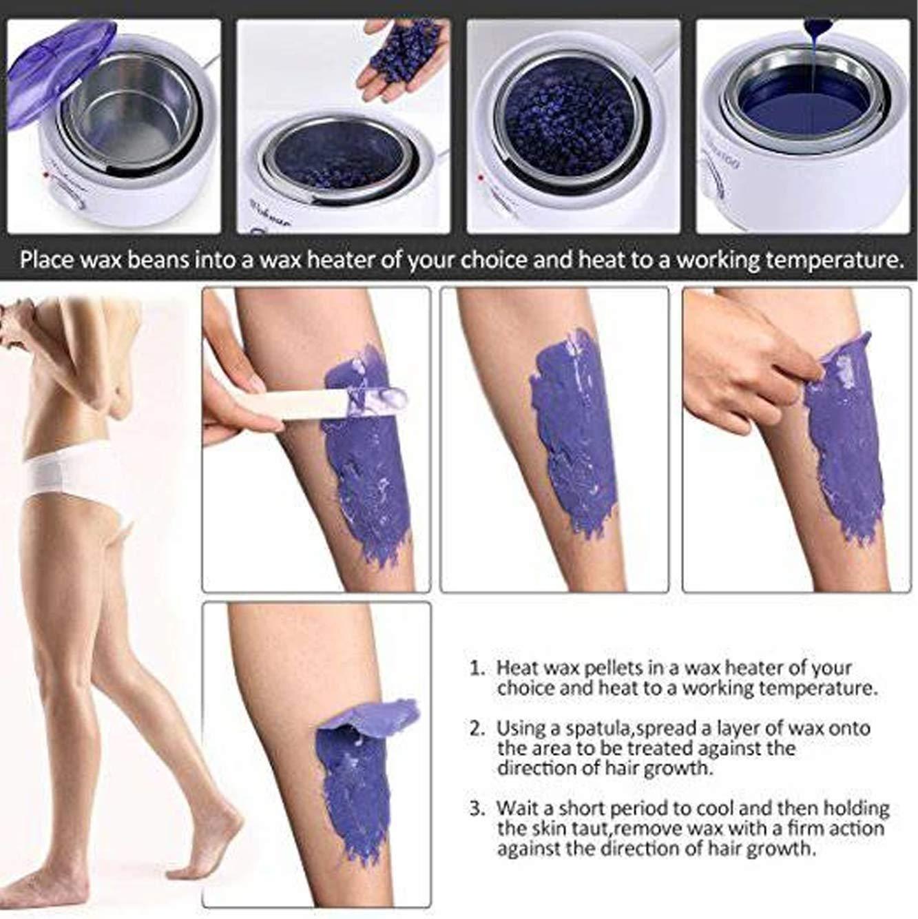 DEXO DEXO Hard Wax Beans for Face Leg and Arm Depilatory Wax Beans for Men and Women, 100 Gram, Pack Of 1