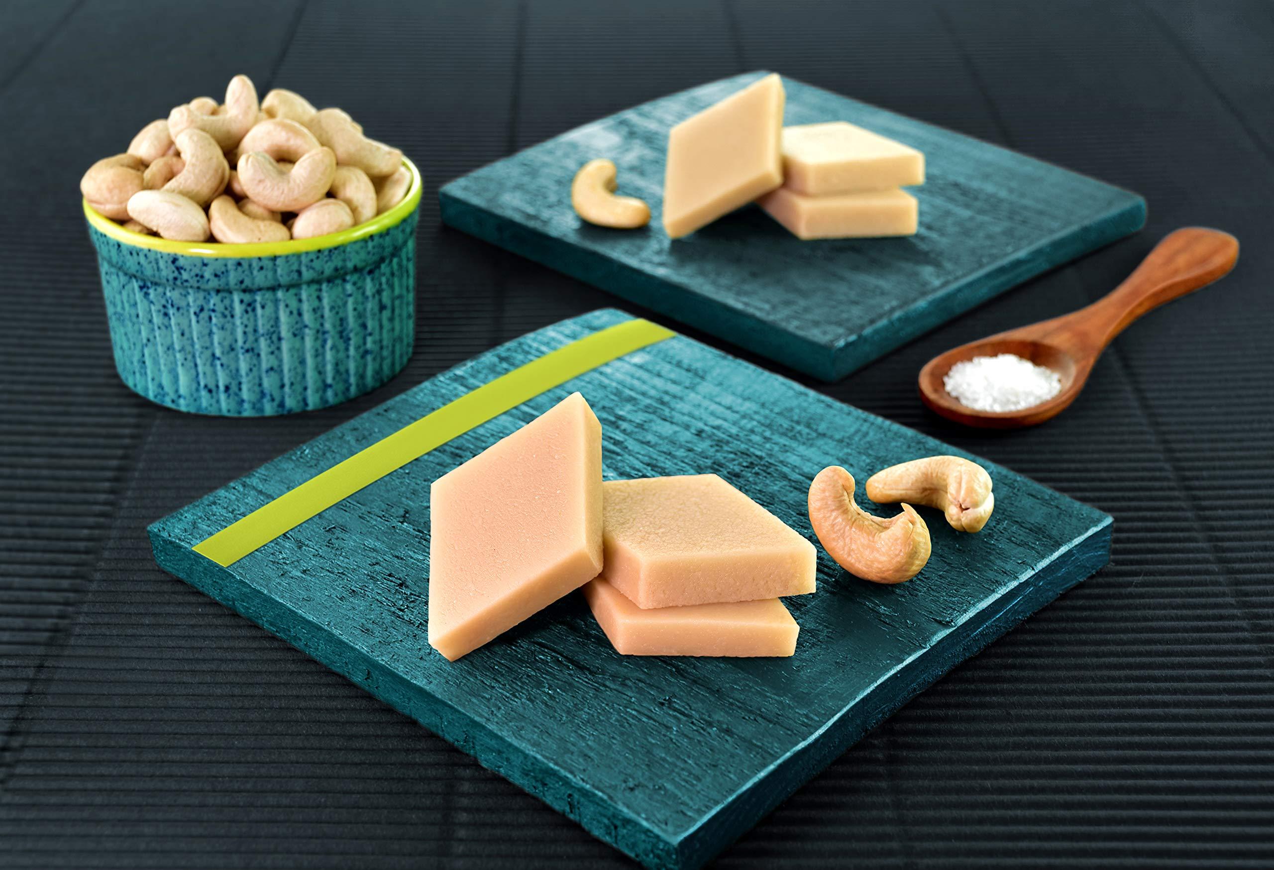 Lal Lal Sweets Kaju Katli 200gm (Pack of 2) | Authentic Indian Cashew Sweet in Diamond Form | Made with Desi Cow Ghee | Handcrafted Indian Traditional Sweets (Pack of 2)