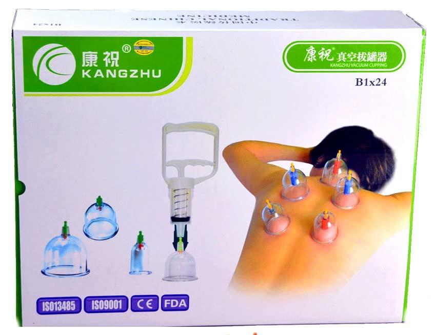 ZCOINS Kangzhu 24-Cup Biomagnetic Chinese Cupping Therapy Set