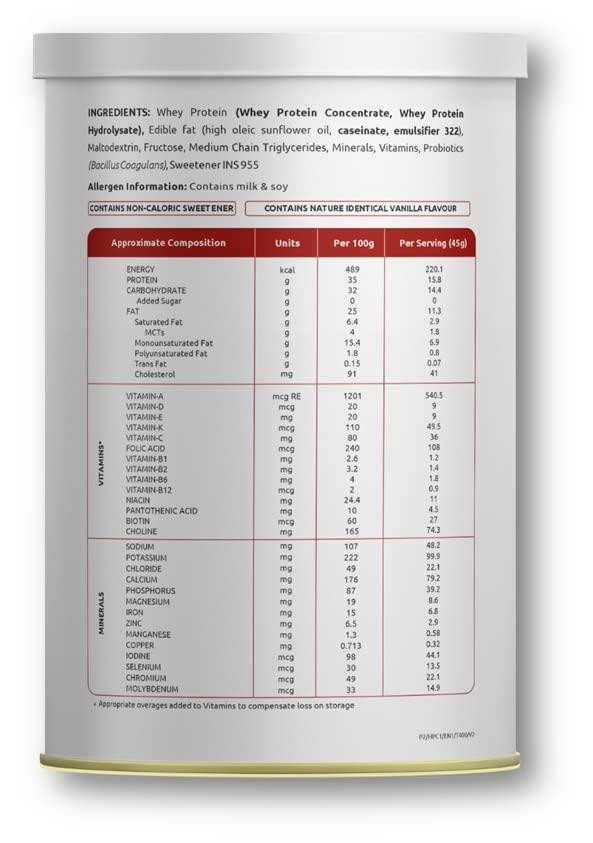 Zenova Bio Nutrition CopeWel HPC- High Protein & High Calorie Nutrition- 2.20 Kcal/ml to meet optimal nutritional needs & Weight Gain-Vanilla Flavour-400 gms pack