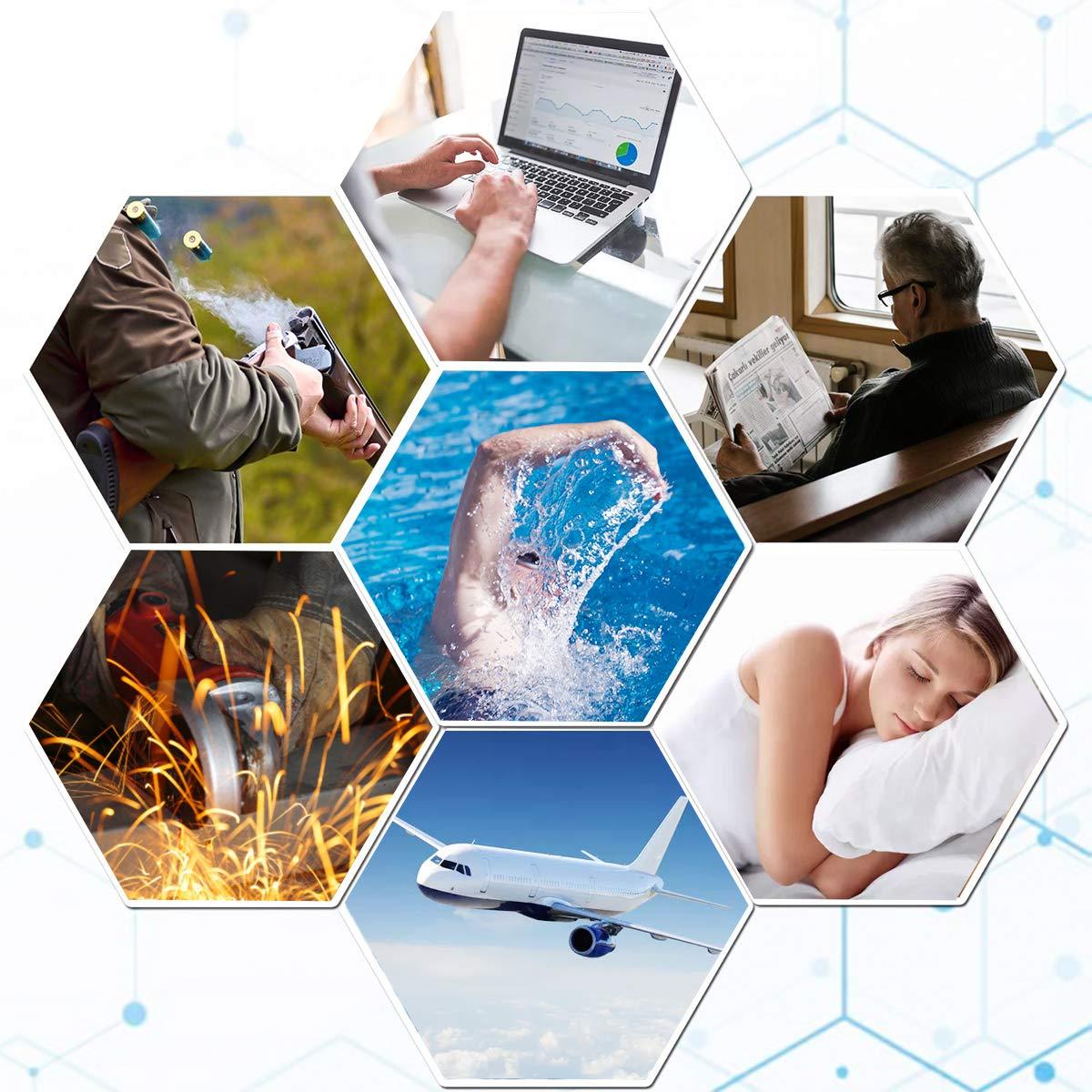 FUGOOD Ear Plugs for Sleeping, Moldable Silicone Earplugs Noise Cancelling(Orange,12pcs)