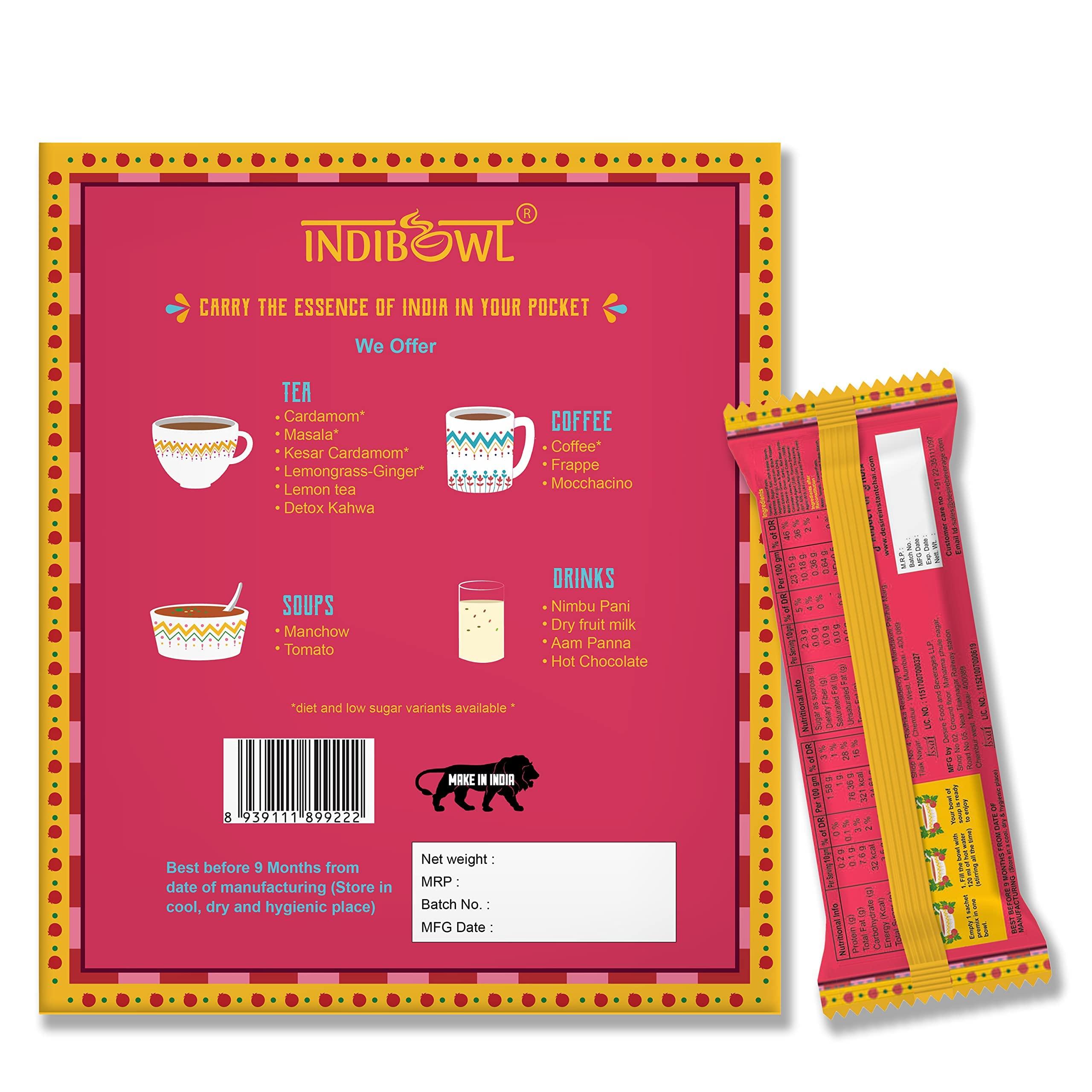 INDICUP Indicup Tomato Soup Instant Premix , Pack of 1- 10 sachets, Instant soup premix, Refreshing taste,