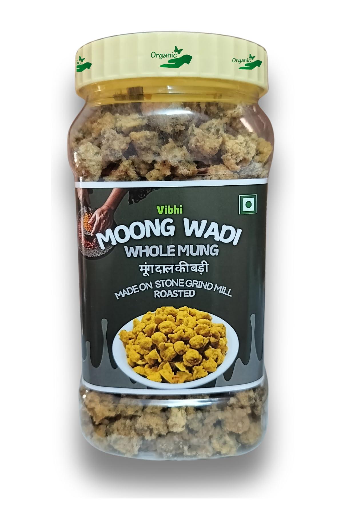 Vibhi Vibhi Moong Dal Wadi | (Made on Stone Grindmill/Jata) | Mangori | Moong Dal Vadi (PLAIN) 400G