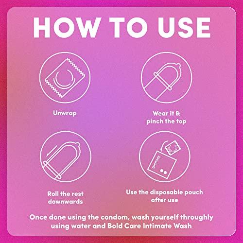 Bold Care Bold Care 404 All-In-One Multi-Flavour Condoms Pack - 2 x 5 Assorted condoms in each pack - (Pack of 3)