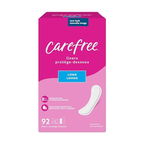Carefree Carefree Acti-Fresh Ultra-Thin Panty Liners, Long To Go, Unscented - 92 Count