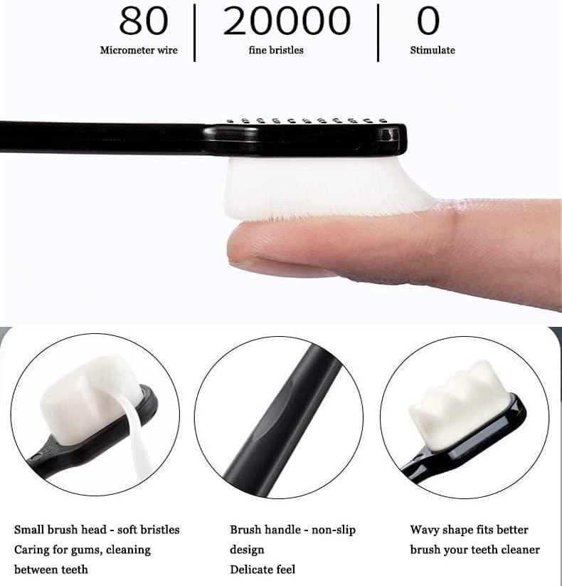 Bopanol Bopanol 8Packs Brevi Toothbrush, Brevi Nordic-Inspired Premium Nano Toothbrush