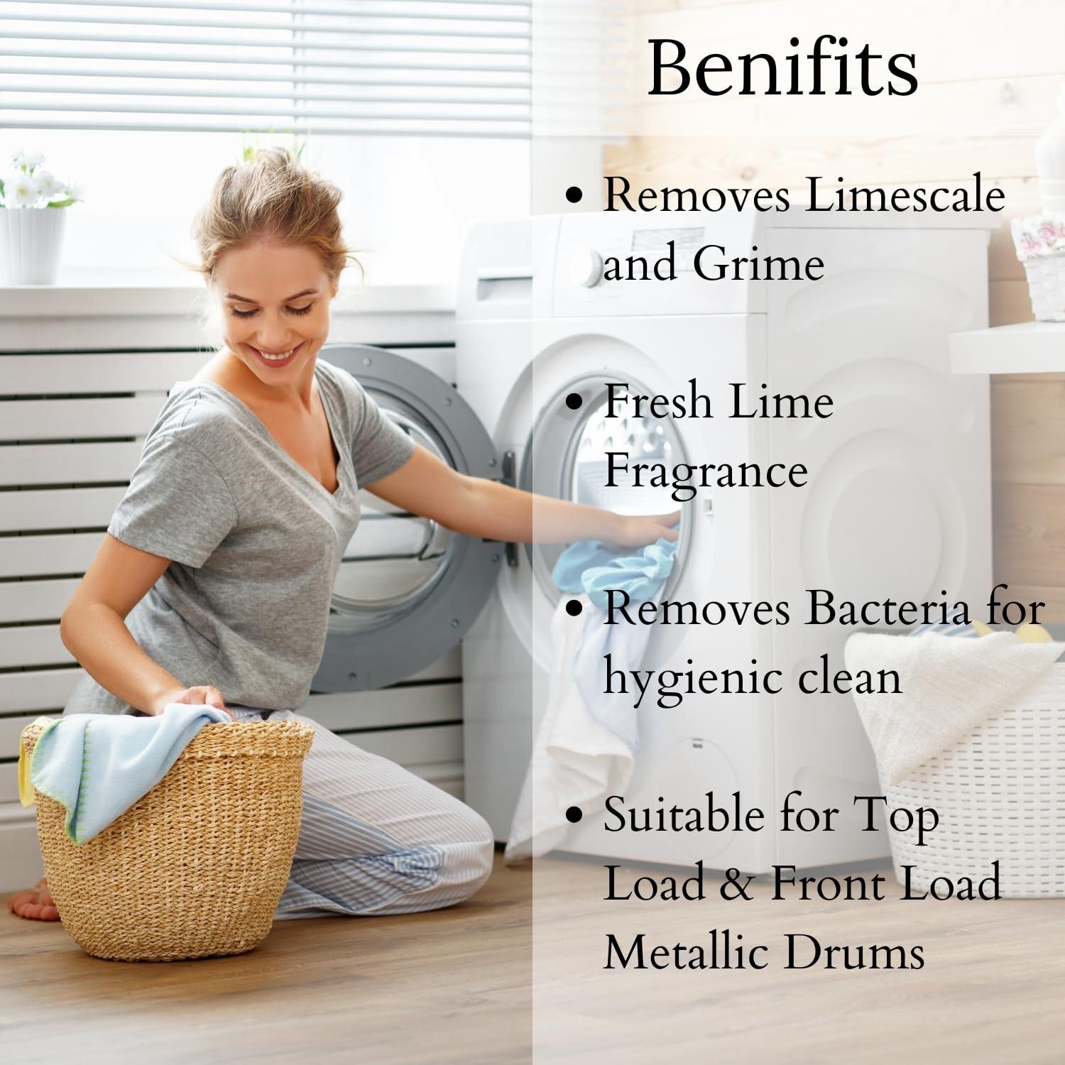 Atomic Atomic Washing Machine Cleaner Powder 150 gm to Clean Tub/Drum from Inside Top & Front Load Washer