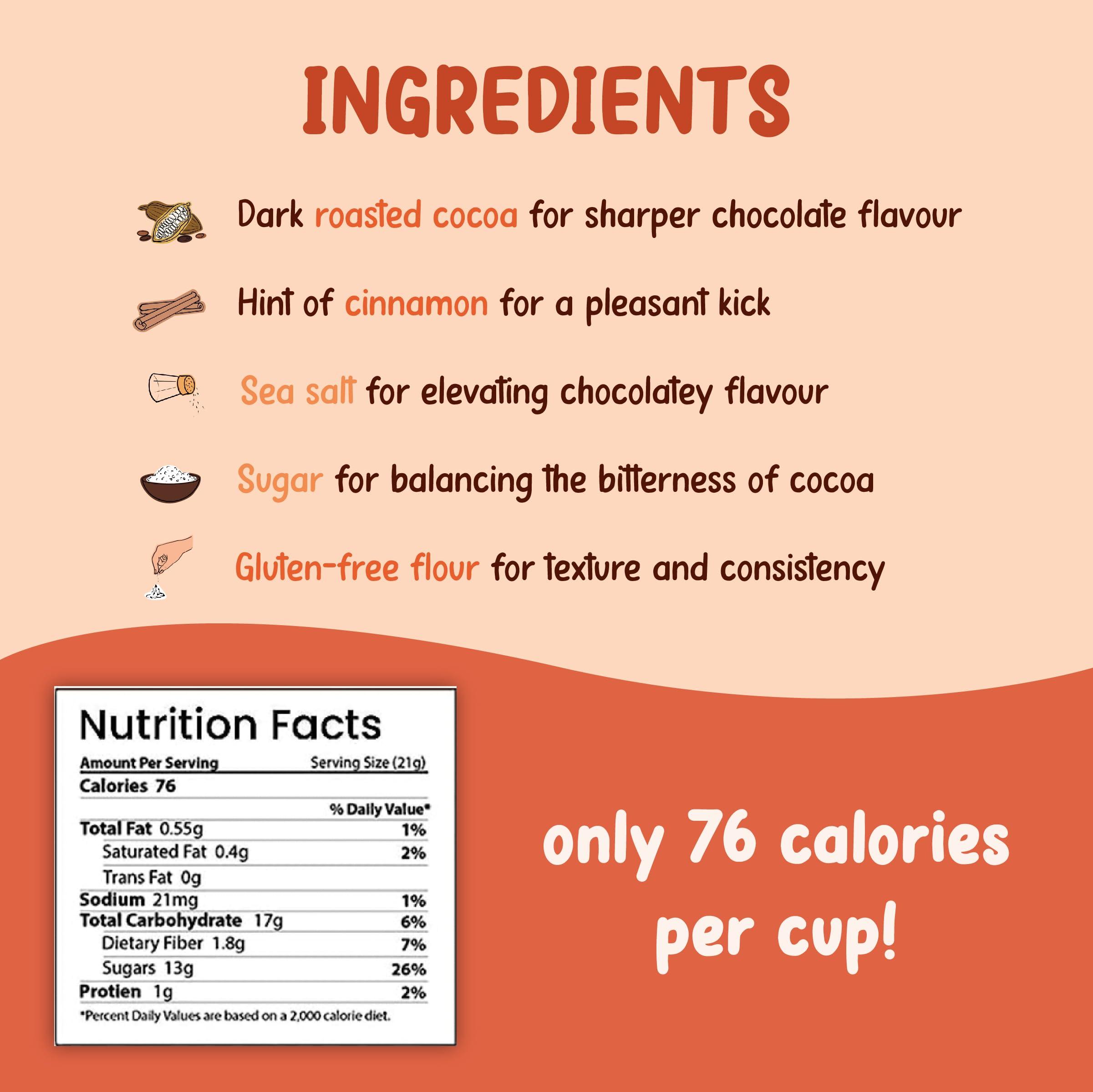 Tiggle Tiggle Dark Hot Chocolate Powder Mix - 10 Cups Pack (Pack of 2) | As seen on Shark Tank India | Farm Fresh From Tamil Nadu | Thick & Chocolatey Drink | Vegan & Gluten-Free | No Preservatives