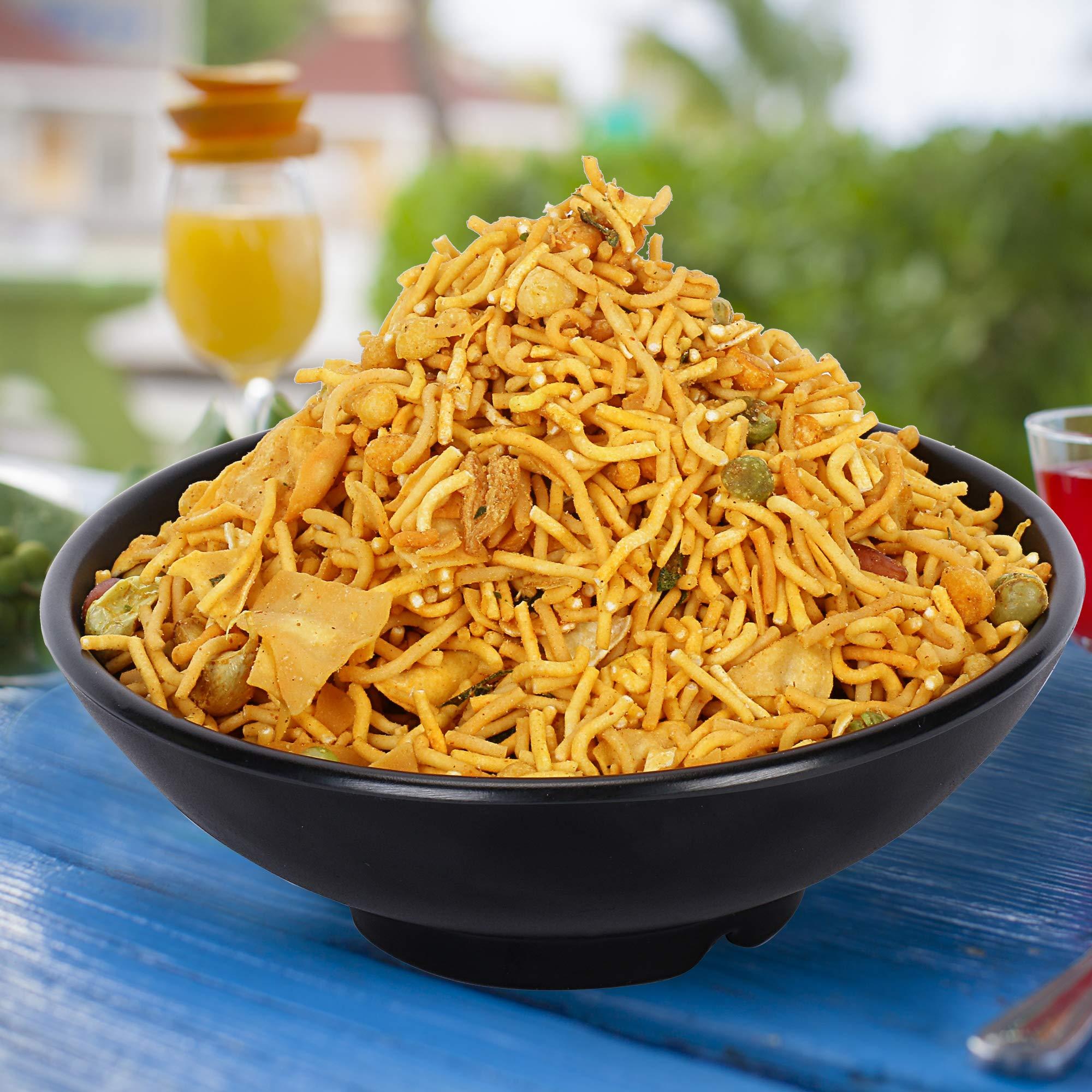 LEMOR LEMOR Garlic Chiwda, Spicy mixture Namkeen Lasun Mix Tea Time Snacks for Foodie Indians - 200g x 2 Pack