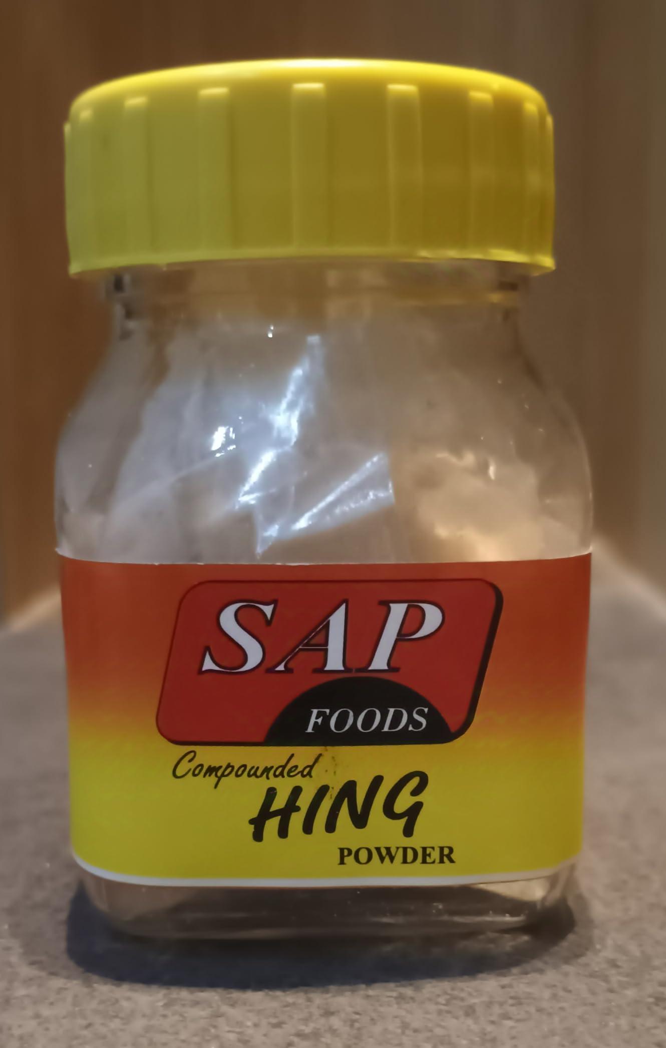 ENTERPRISES Sap Foods Asafoetida Hing Jar (25gx2=50g) - Strongest Compounded Pure Hing Powder (Pack 2)