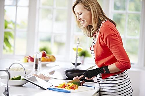 PressRx PressRx Compression Arthritis Gloves for comfortable pain relief from Rheumatoid, Carpal Tunnel and more – With Fingerless Fit for Easy Daily Use (1 PAIR) - Xtra Small