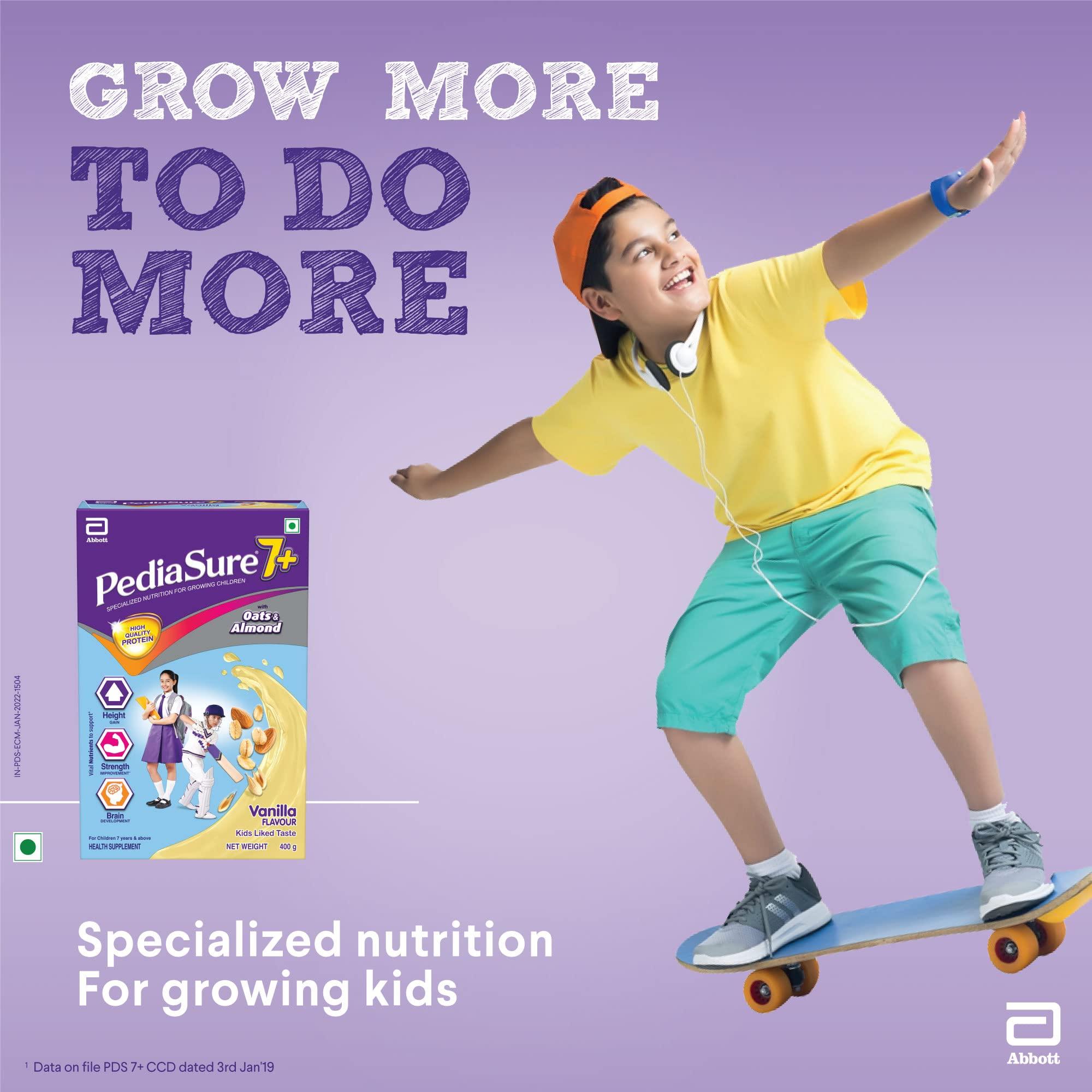 PediaSure Pediasure 7+ Specialized Chocolate Nutrition Drink 400g & Pediasure 7+ Specialized Nutrition Drink Vanilla Flavour 400 gm Powder