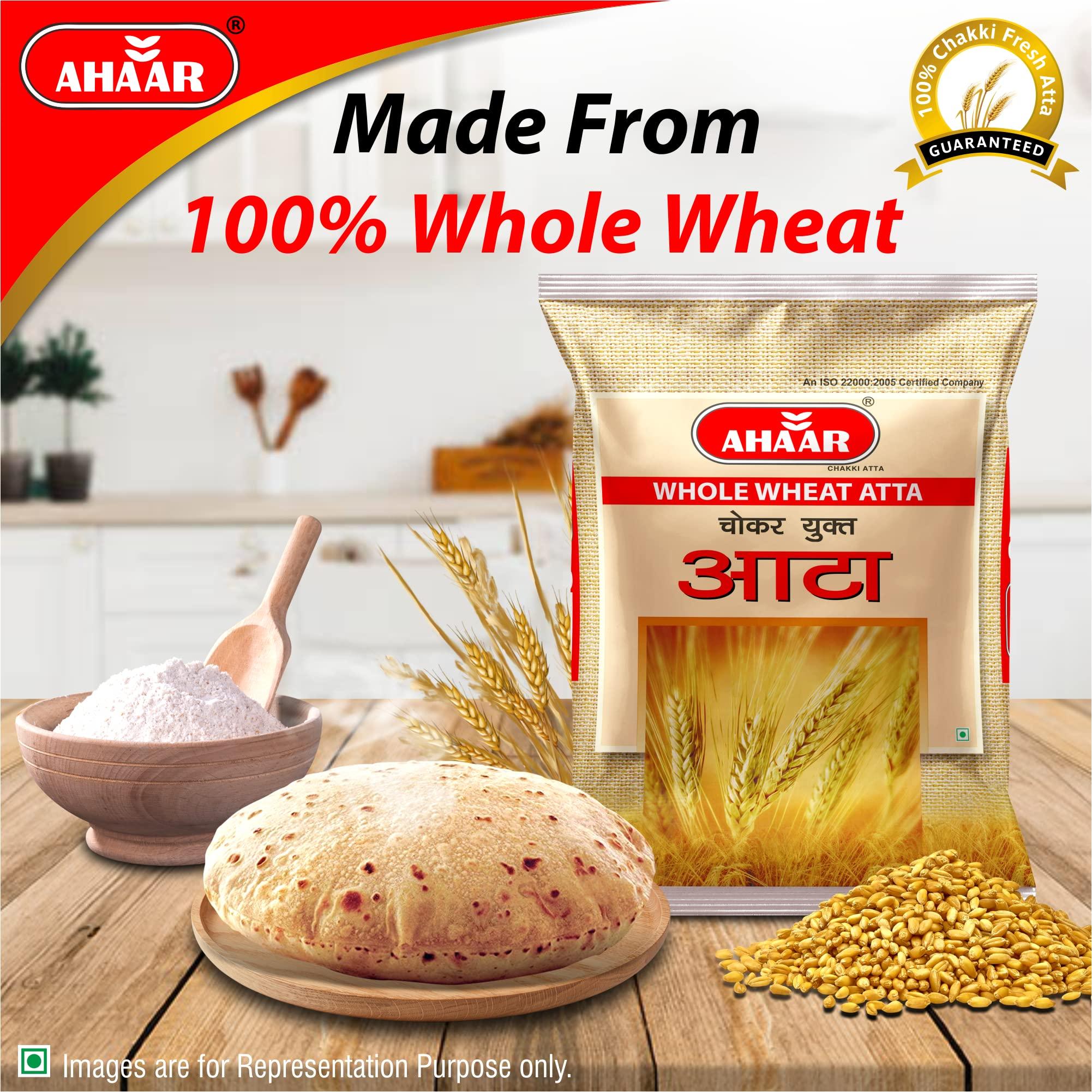 AHAAR Ahaar Choker Yukt Atta 5kg | Whole Wheat Flour