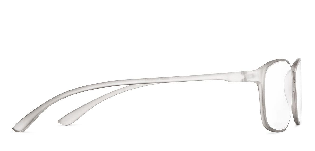 LENSKART PLUS Lenskart READERS | Grey Rectangular Full Rim Reading Eyeglasses | For Men & Women | For 2.5 Power | LR E13698