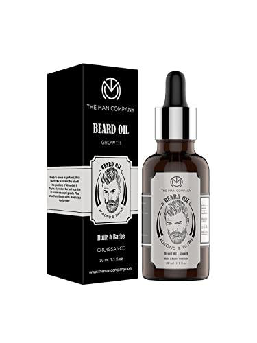 The Man Company The Man Company Beard Growth Kit with Almond & Thyme Beard Growth Oil for Men, Charcoal Face Wash & Beard Activator (Derma roller) For Fast Beard Growth (Set of 3)