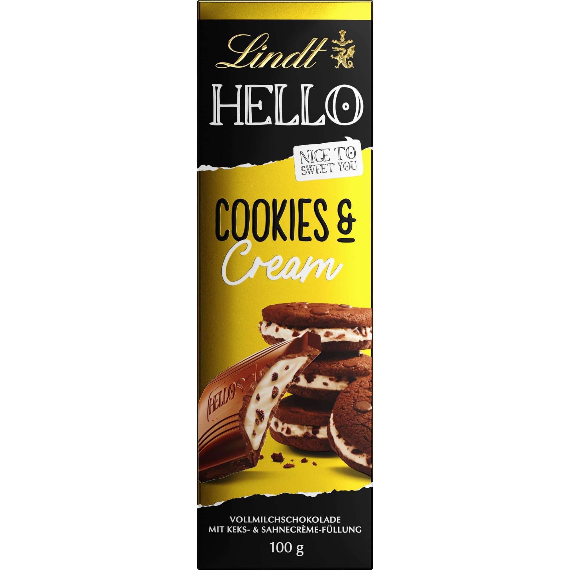 Lindt Lindt Cookies and Cream Milk Chocolate Bar Pouch, 100 g